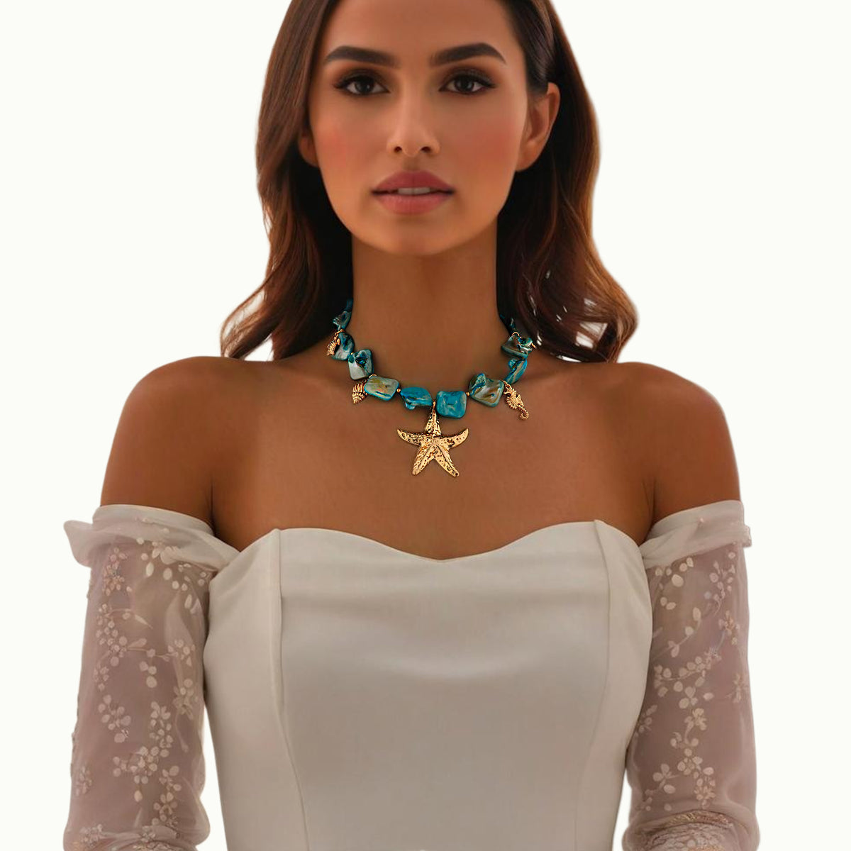 Collar Santorini Turquesa